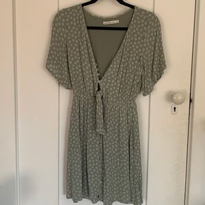 Button down baby doll dress